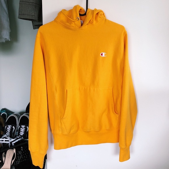 yellow champion hoodie near me